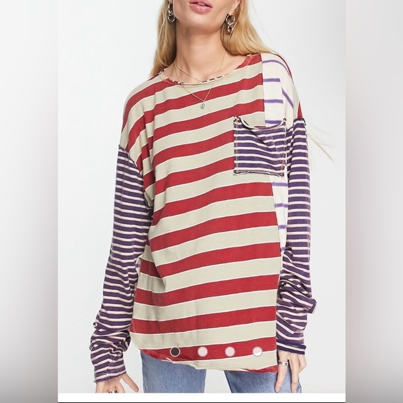 We The Free Tops - We The Free Striped Long Sleeve Top- Size M